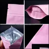 Storage Bags Home Organization Housekee Garden 1000Pcs Matted Stand Up Food Pouches Mylar Aluminum Foil Recyclable Heat Seal Powder Packag