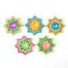 Zappelspielzeug sensorische Regenbogen -Macarons Magic Star Variety Kinder Puzzle Anti Stress Bildung Kinder Erwachsene Dekompression Spielzeug 8685607