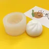 공예 도구 3D 찐 박제 롤빵 캔들 실리콘 금형 Baozi Dumpling 아로마 에폭시 수지 DIY 수제 홈 장식 비누 만들기