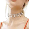 Chokers Stonefans Fashion Rhinestone Water Drop Choker ketting voor vrouwen Verklaring Crystal Tennis Chain Collar Jewelry GiftChokers