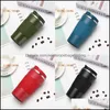 Tumblers Drinkware Kitchen Dining Bar Home Garden Solid Color Stainless Steel Cups Keep Warm Tumbler Drinks Water Cup Outdoors Portable W