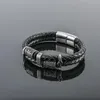 Bracelets de charme Viking Compass norse runas amulet amulet dupla camada inoxidável aço masculino Mythology JewelryCharm Lars2