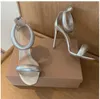 Zapatos Sandalias de tacón de aguja para mujer Gianvito Rossi Diseñador de lujo Zapatos de vestir de tacón alto con cremallera Calidad Cuero genuino Moda Cómodo Tacón de 10 cm Sandalia romana