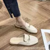 Portez des demi-pantoufles Baotou, style femme, nouvelle mode printemps et été, chaussures Muller françaises, pieds gras, mère 220506