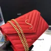 Designerka torba prawdziwa skórzana brązowa torebka moda damskie ramię kobiety luksusowe torby Messenger Diamond Haftowe torebki łańcuchowe