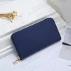 Fashion women clutch wallet pu leather single zipper wallets lady Handbag long classical purse with box card 8 colors 406245z