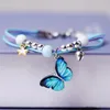 Charm Bracelets Pearl Crystal Spacer Beads Butterfly Starfish Animals Women Girls Sweet Wrist Chains Beaded Bracelet Jewlery GiftCharm Kent2