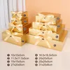 Golden Ribbon Gift Holiday Party Candy Clothing General العبوة Carton Paper Bag تدعم الحجم المخصص المطبوع 220706