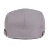 Berets Men Classic Driving Golf Cap Solid Color Adjustable Casual Sboy Hat HATCS0325Berets