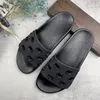 2023 Luxury Slides Beach Sandals Flat Slipper Trendy Slide Mens Matelasse Shoes Fashion Slippers Leather Stripe With Box Men Women