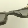 Futuristisch 41468 Merk UV400 Gekleurd Zwart Tinten Retro Zon Rechthoekig Weird Adumbral Wrap Acetaat Zonnebril Zwart