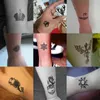 NXY Temporary Tattoo 30pcs Lot Waterproof Fake Tattoos Stickers Water Transfer Black Dragon Skull for Women Men Cool Totem Body Art Makeup 0330