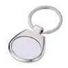 8 Styles Heat Transfer Keychain Pendant Sublimation Blank Metal Keychain DIY Fashion Accessories Key Chain Keyring