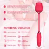 Rose Silikon Vagina Saugen Vibratoren Dildo Vibrator Oral sexy Clit Sucker Klitoris Stimulator Spielzeug für Frau Masturbation