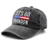 Laten we Go Brandon Hoeden FJB Amerikaanse Vlag Party Street Hat Baseball Sunhat Snapbacks Cap Gewassen Cowboy Verstelbare Hoofddeksels Sterren ZZB14823