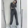 Women pants Jogging Sweatpants Baggy Sports Pants Gray Jogger High Waist Sweat Casual Trousers For Female Plus Size 220325