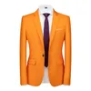 Plus Size 6XL-M Candy Colors Mens Business Slim Blazers Jacket Formal Office Social Club Casual Formal Wear Tuxedo Suit Jacket 220409