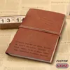 Notepads benutzerdefinierte Retro Notebook Sketchbooks Buch Vintage Diary Drawing Broschüren Notepad Mini Ästhetik Schreibweise Lederschule Vorbehalt