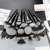 Makeup Tool Brush Set Professional Makeup Brush Grans Black Basic Makeup Mix Natural 220423