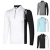 golf clothing long sleeve tshirt men039s outdoor sports ventilation dry and sweat wicking moisture absorption golf wear 2207079936562