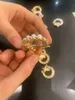 Spille a farfalla con perle di diamanti in argento oro per le donne Abito da sposa temperamento fan letterario Broch Pin Spille di fidanzamento per la sposa Accessori di abbigliamento