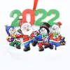 クリスマスデコレーション樹脂ペンダントDIY手書き名サンタクロース雪だるまクリスマスツリー飾りSN4770