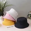 Berets Kinder Eimer Hut Kinder Anti-UV Strand Sonne Schützen Sommer Sonnencreme Panama Hüte Outdoor Fischer Kappe Für Jungen Mädchen