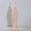 أدوات الحرفية العذراء ماري النحت شمعة سيليكون العفن 3d تمثال الديكور الصلاة