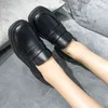 Retro İngiliz Koleji tarzı loafers ayakkabıları kalın dip janes loafers kızlar gündelik ayakkabılar düz mary ayakkabıları kadın platformu leat y220628