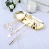 4pcsset Candle Bell Snuffer Wick Trimmer Hook Tray Dipper Candle Scissors Stainless Steel Extinguisher Home Decor SPA Tools2650439