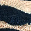 Kadın Sweaters Designer 2022 Kadınların Gevşek İçi Boş Çıkış Sweaters Örgüleri Çizgili Kızlarla Üstler