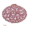 Evening Bags Red / Purple Crystal Diamond Clutch Bag Women Party Purse Ladies Wedding Handbags SC760Evening