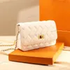 5A Topquality Женская сумочка сумки из кожа Lamb со значкой золотой цепочка Flip Wallet Cross Designer Bag Luxury Fash