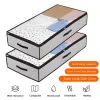 Foldable Under Bed Bags 2 Pack Large Thick Breathable Underbed Blankets Comforters Clothes Storage Bag Zippered Organizer by sea