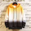 Felpe con cappuccio Hip Hop Street da uomo Felpe sfumate moda Primavera Casual Harajuku Uomo Felpa con cappuccio manica lunga Pullover Streetwear