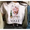 Tee Plus Size S-3XL Designer Womens T-shirt Branco Blusa de Manga Curta Tops201G