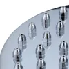 6 "pouces Chrome Round Shower Head Grand Pouils de douche de pluie Piôles de douche avec une bille de bains pivotante salle de bain