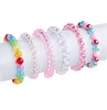 Colour Unicorn Bracelet Jewelry A Set Of 9 Pieces Rainbow Unicorn Girl Beaded Birthday Party Children's Ornaments Gifts