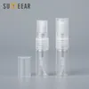 100 قطعة/لوت 1ML 2ML العطور المصغرة الزجاجة الزجاجة رذاذ قابلة لإعادة ملء الزجاجات الفارغة حاويات مستحضرات التجميل المحمولة Atomizer 220711