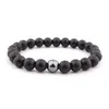 8mm Natursteinstränge Charm-Armbänder Handgefertigte Perlen für Männer Frauen Yoga Sport Party Club Dekor Schmuck