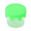 Fumo colorato da 6 ml pyrex bottiglia in vetro jar silicone guarnitore contenitore portatile design innovativo intaglia