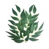 50 sztuk Sztuczne liście Willows Fake Flower Leaf Wesele Scena Układ DIY Home Decoration Rośliny Materiały ścienne Kwiatowy