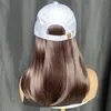 Длинные прямые парики синтетические волосы с бейсбольным шапком Cornrow парик для девочек