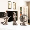 Nordic RTRO Czarownica Lalka Statua Craft Domowe Akcesoria Desk Kids Room Decor Fairy Żywica Ogród Rzeźba Prezent Easter Accessori 220329