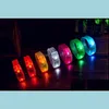 Nowatorskie elementy Doród domu Ogród Kontrola dźwięku LED Flashing Bransoletka Oświetlenie Muzyka aktywowana Boguła Luminous Breaks for Party Night Clu