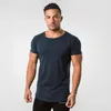 Men's T-Shirts 2022 ALPHALETE Men Casual Gyms Tight Fitness Mens Short Sleeve Cotton Spring Sportwear O-Neck Tees