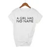 女性のTシャツ2022女性美学Tシャツ女性女の子は名前がありません