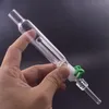 Mini handgjorda kollektor kit glas oljebrännare rör med 14 mm titan tips och 45 grader kvarts banger nagelkoncentrat Dab halmglas bong