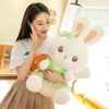 Mignon pastorale frais lapin poupée jupe florale lapin en peluche jouet poupée fille cadeau cadeau en gros