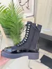 Fashion Martin Designer Boots Scarpe da donna Pocchetto caviglia Pocket Black Roman Bootss Combat ispirato ai militari in nylon